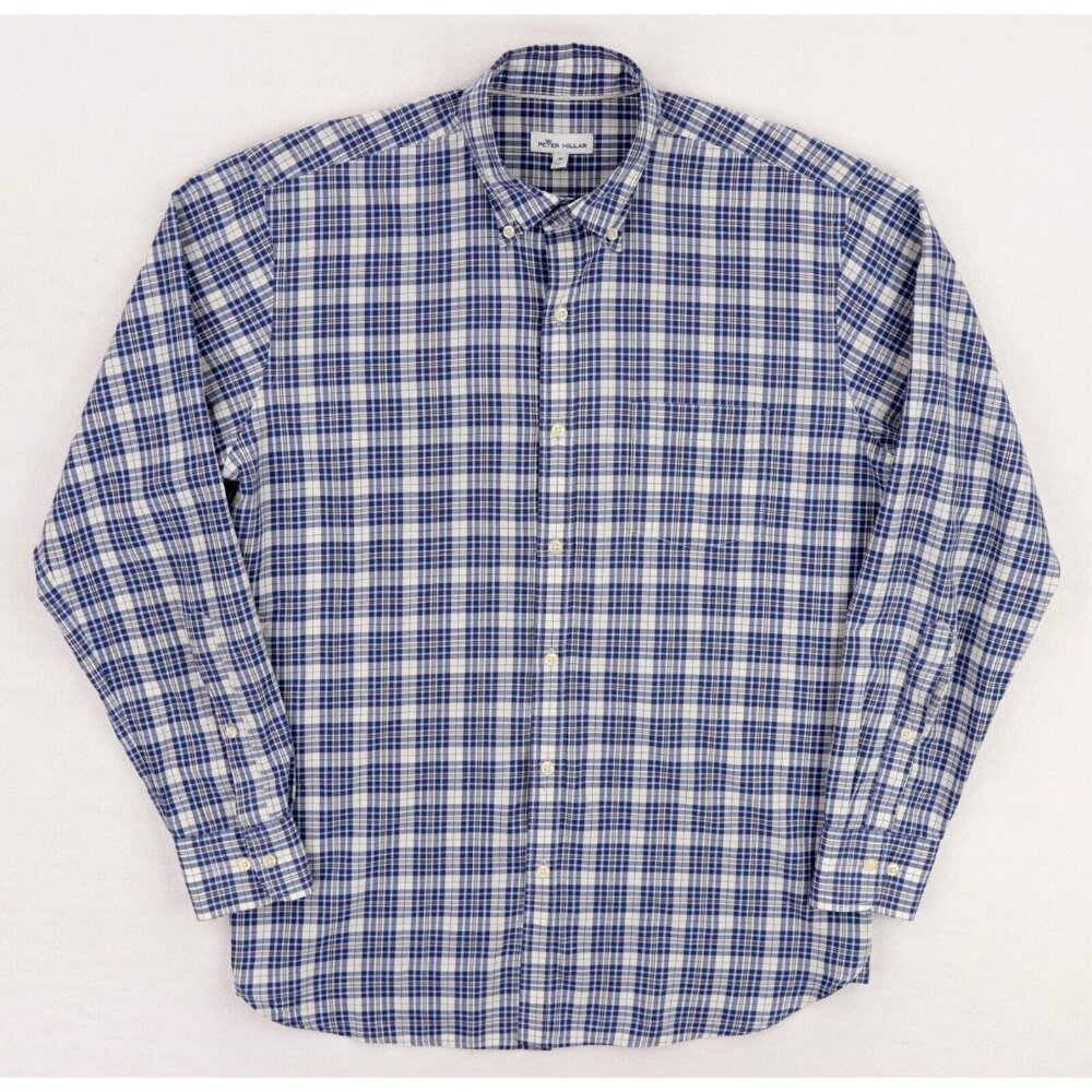 Peter Millar Bondi Cotton Linen Button Down Sport Shirt Men's Medium MS20W61CVL - Picture 1 of 8